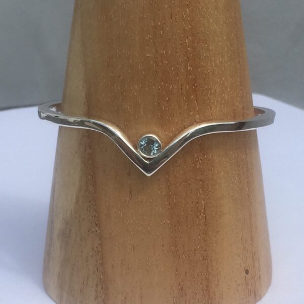 Aquamarine cuff / bangle