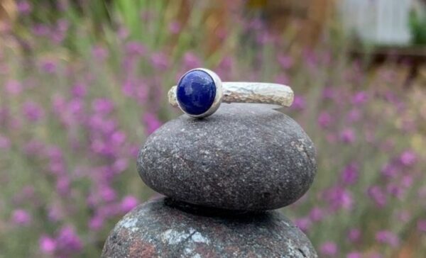 Silver Lapis Lazuli ring